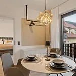 Apartment 1-2 Personen - Parkplatz - Fahrradgarage - Zentrum - Kueche - Balkon - Klima