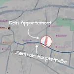 Apartment 1-2 Personen - Parkplatz - Fahrradgarage - Zentrum - Kueche - Balkon - Klima Sankt Martin