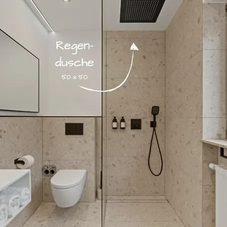 דירה 1-2 Personen - Parkplatz - Fahrradgarage - Zentrum - Kueche - Balkon - Klima