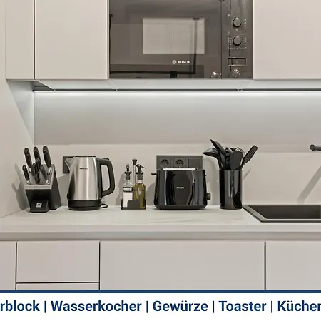 Lägenhet 1-2 Personen - Parkplatz - Fahrradgarage - Zentrum - Kueche - Balkon - Klima