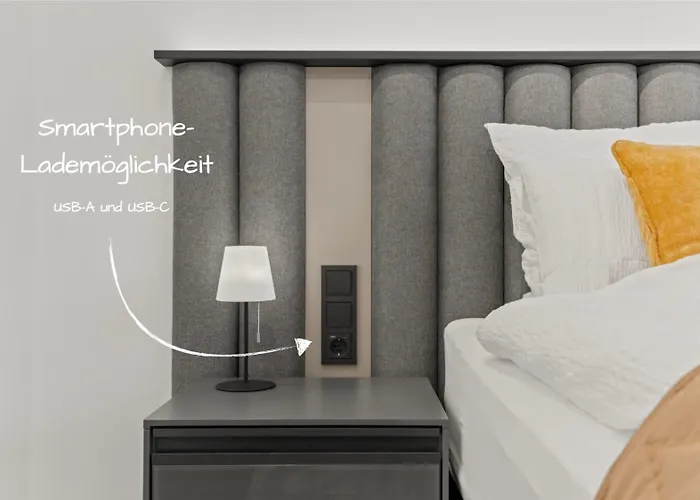 1-2 Personen - Parkplatz - Fahrradgarage - Zentrum - Kueche - Balkon - Klima Apartament